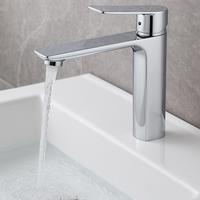 WASCHTISCHARMATUR Tenby XL Chrom - Chromfarben, Metall (5/20/5cm) - Badplaats