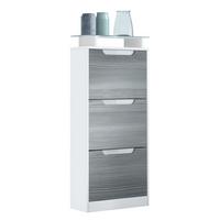 SCHUHSCHRANK Space Avola-Anthrazit - Anthrazit, Holzwerkstoff (46/128/23cm) - Vladon