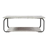 COUCHTISCH Kolta 120/60/43 cm - Weiß, Holzwerkstoff/Metall (60/120/43cm) - [en.casa]