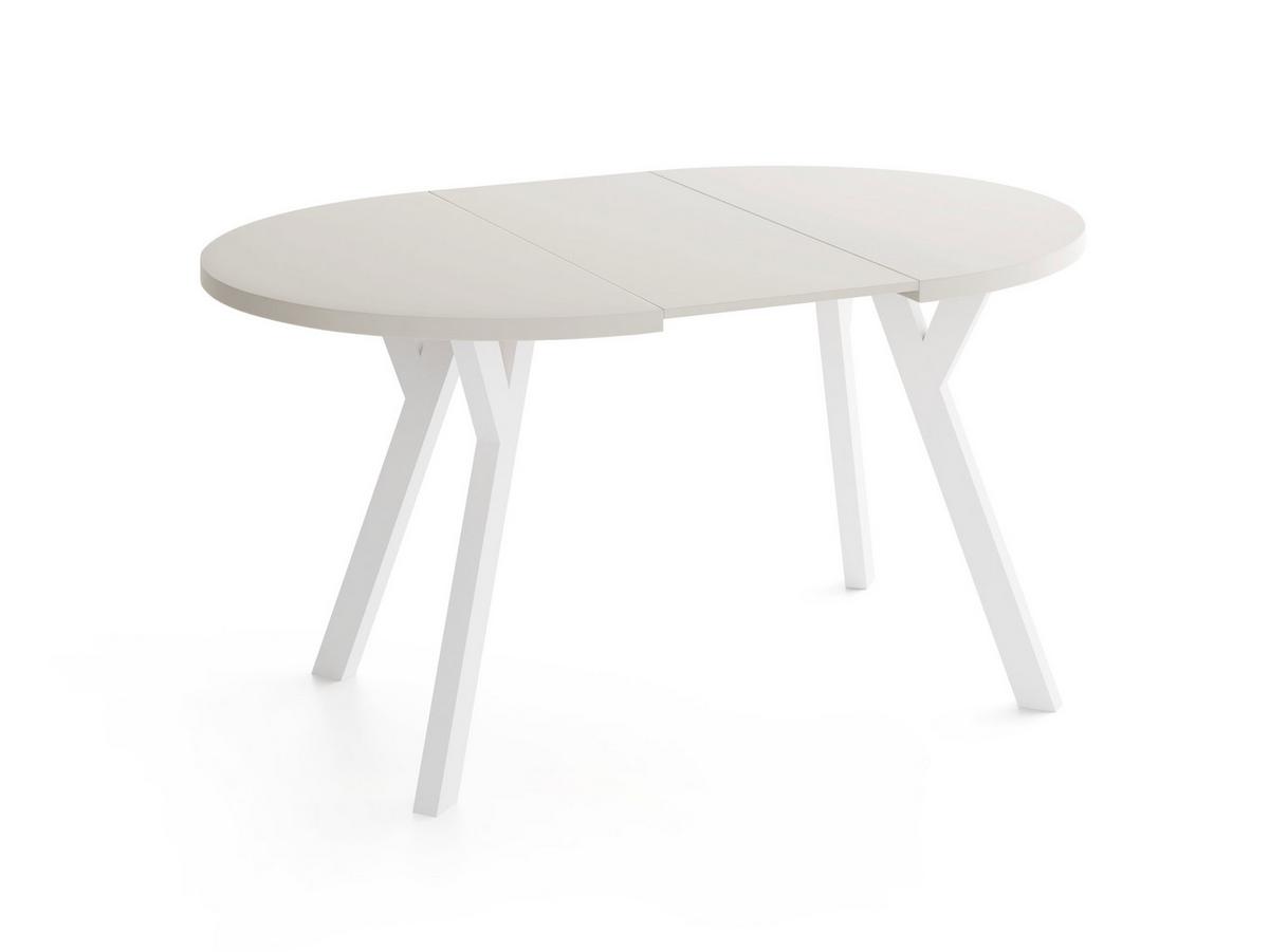 ESSTISCH Vero rund ausziehbar verlängerbar, Kaschmir 80-130/80/77 cm - Kaschmir/Beige, Holz/Holzwerkstoff (80/130/76.5cm) - WFL GROUP