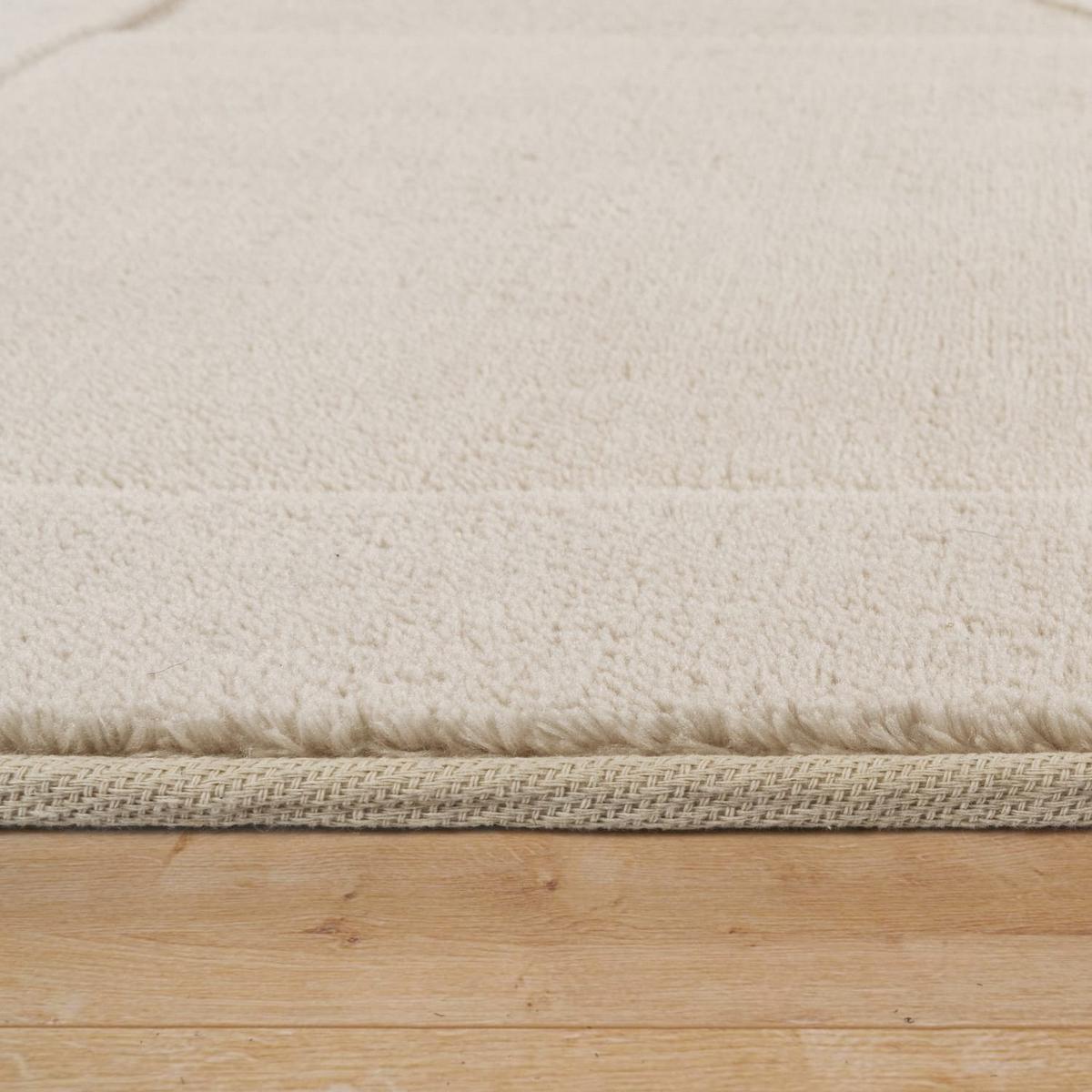 STRUKTURTEPPICH, abstrakt in 3D, Creme, 200 x 280 cm - Beige, Textil (280/200cm) - KADIMA DESIGN