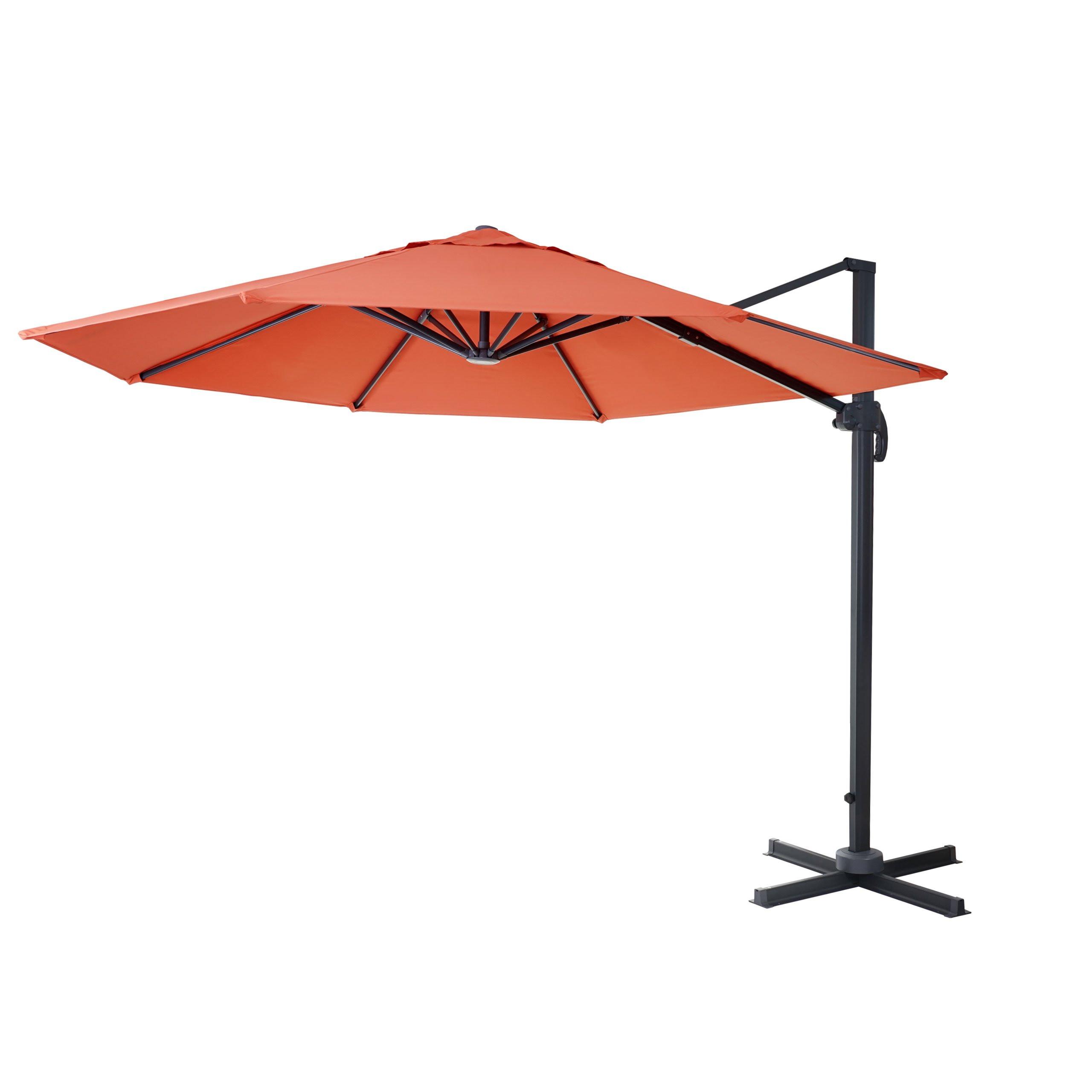 AMPELSCHIRM I RUND Orange 300/300 cm - Orange, Textil (320/300cm) - MCW