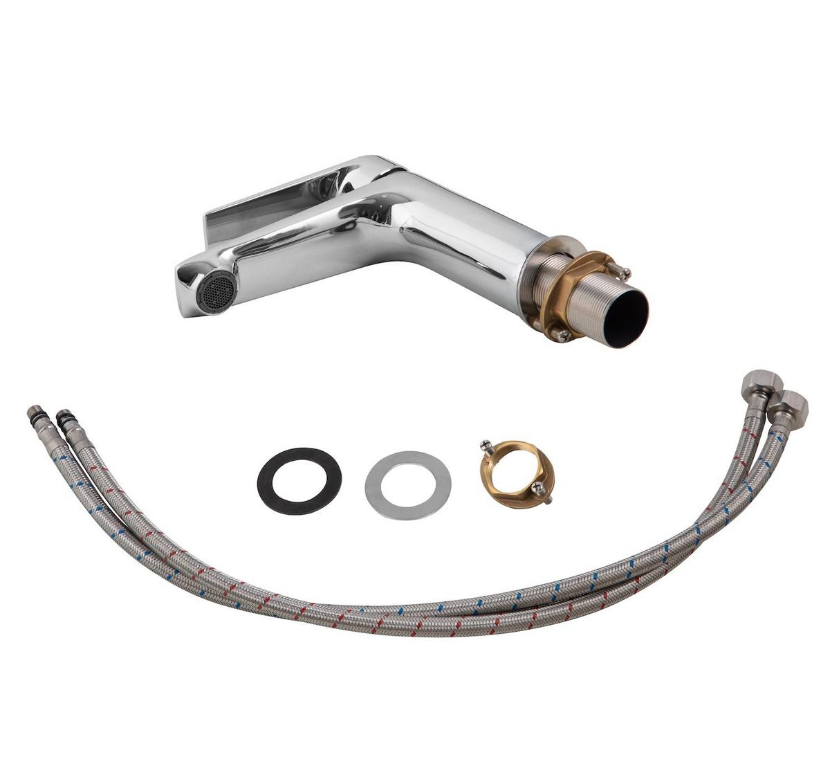 WASCHTISCHARMATUR Shelby Chrom - Chromfarben, Metall (10/20/5cm) - Badplaats