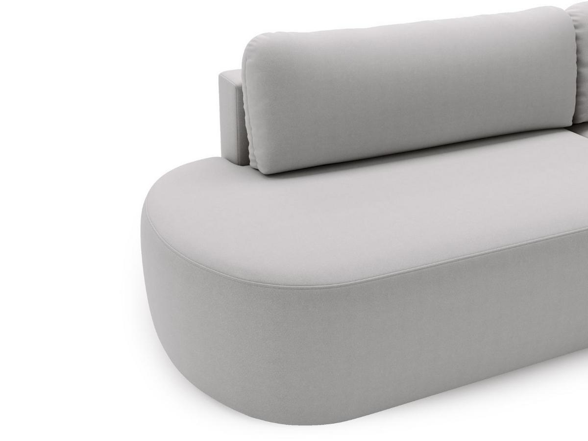 ECKSOFA Aurio O Bouclé-Stoff Grau Rechts - Grau, Holz/Textil (271/177cm) - Graingold