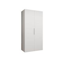 DREHTÜRENSCHRANK 202/100/52 2-türig - Kaschmir/Weiß, Holz (100/202/52cm) - MÖBEL KRYSPOL