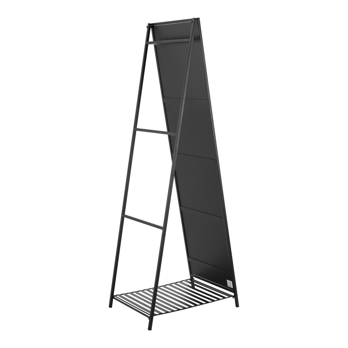 STANDSPIEGEL Ruffano - Schwarz, Glas/Metall (40/160/148.5cm) - [en.casa]