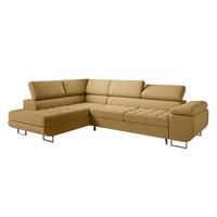 ECKSOFA Eden 4 Sitzplätze Gelb - Gelb, Holzwerkstoff (271/201cm) - Petits-meubles