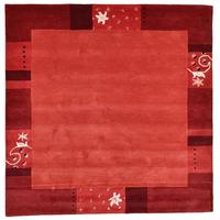 HANDTUFTTEPPICH Royal Ganges 200x200 cm - Rot, Textil (200/200cm) - THEKO