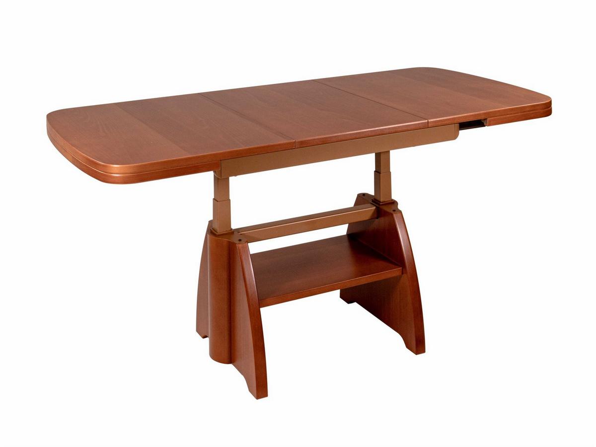 COUCHTISCH höhenverstellbar und ausziehbar Clari 125x56x75 Kirschbaum - Kirschrot, Holz (125/75/75cm) - 58aufmkessel
