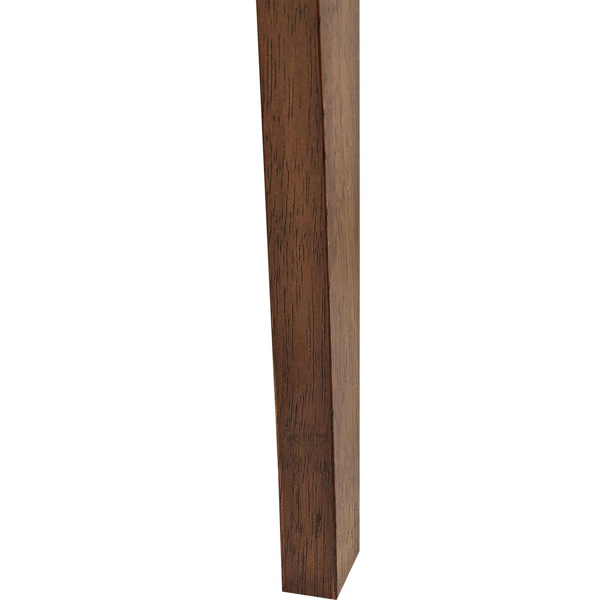 ESSZIMMERSTUHL 2er-Set Gummibaumholz Dunkler Holzfarbton Erie - Dunkelbraun, Holz/Textil (46/80/46cm) - Beliani