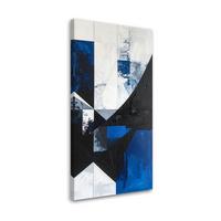 LEINWANDBILD 3D und geometrisch 40x80cm - Blau, Textil (40/80cm) - Feeby