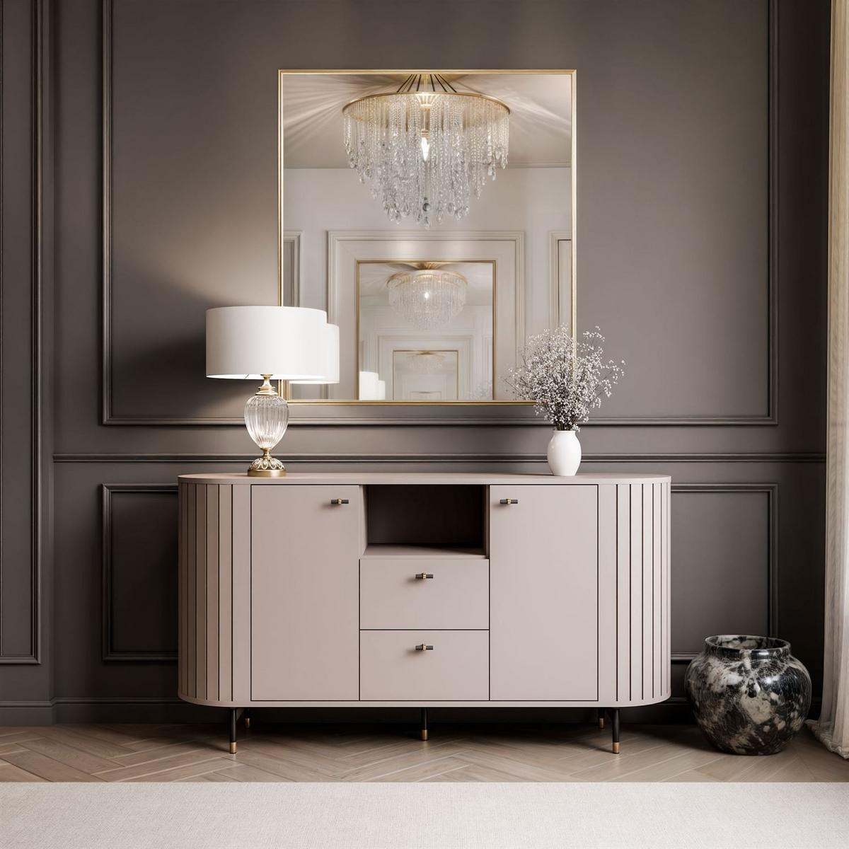 SIDEBOARD ELODIE 150 2T2S Kaschmir - Kaschmir, Holzwerkstoff (150/81/40cm) - Lookway