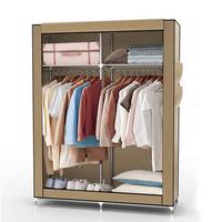 STOFFSCHRANK - Beige, Textil (108/170/45cm) - Intirilife