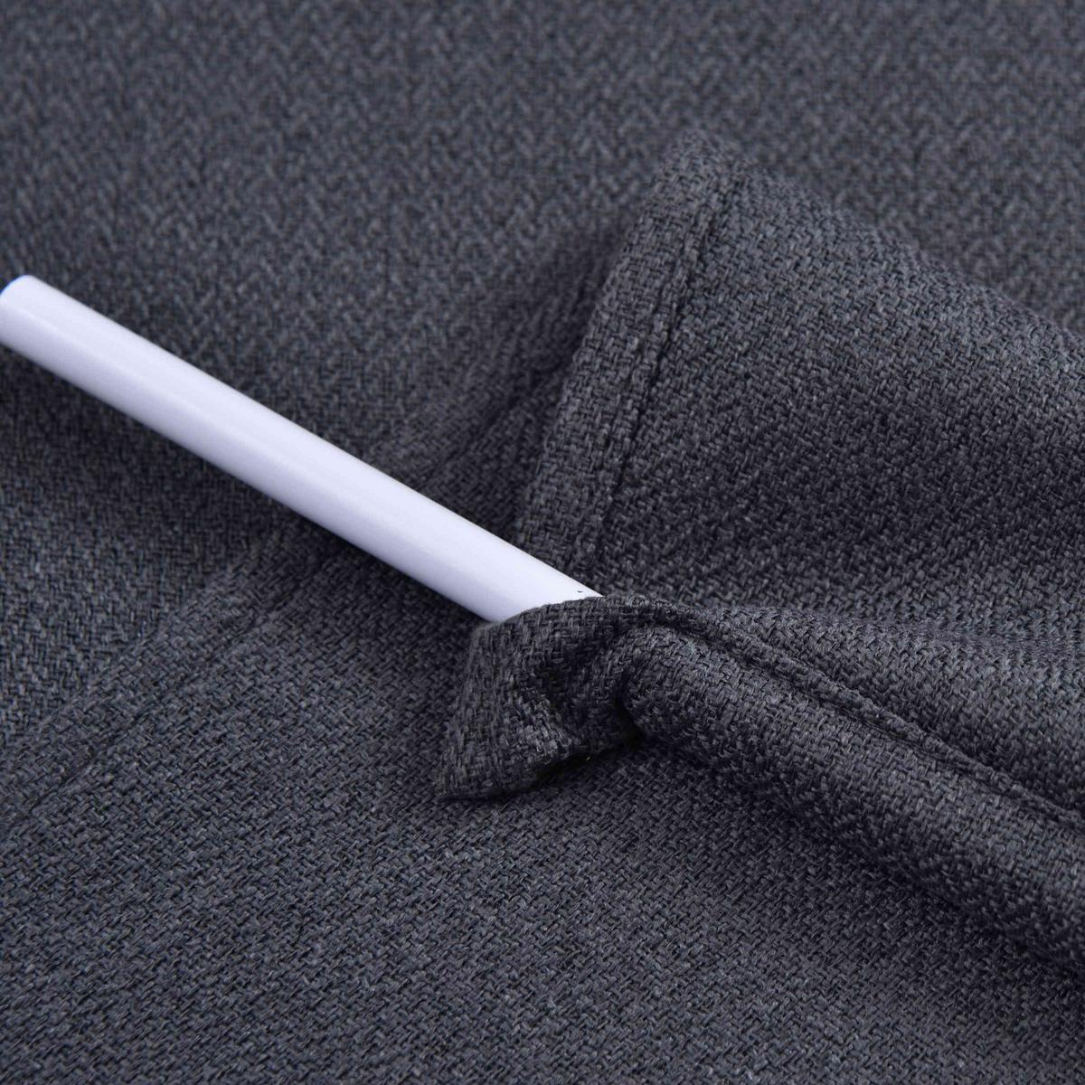 SCHIEBEVORHANG 2ER SET »München Dark« HxB 245x60 cm Dunkelgrau - Dunkelgrau, Textil (60/245cm) - Gardinenbox