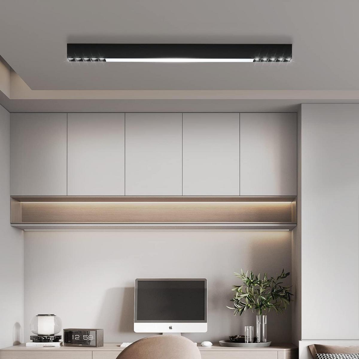 LED-DECKENLEUCHTE Ritter 107/4/6 cm - Schwarz, Metall (107/4/6cm) - Nettlife