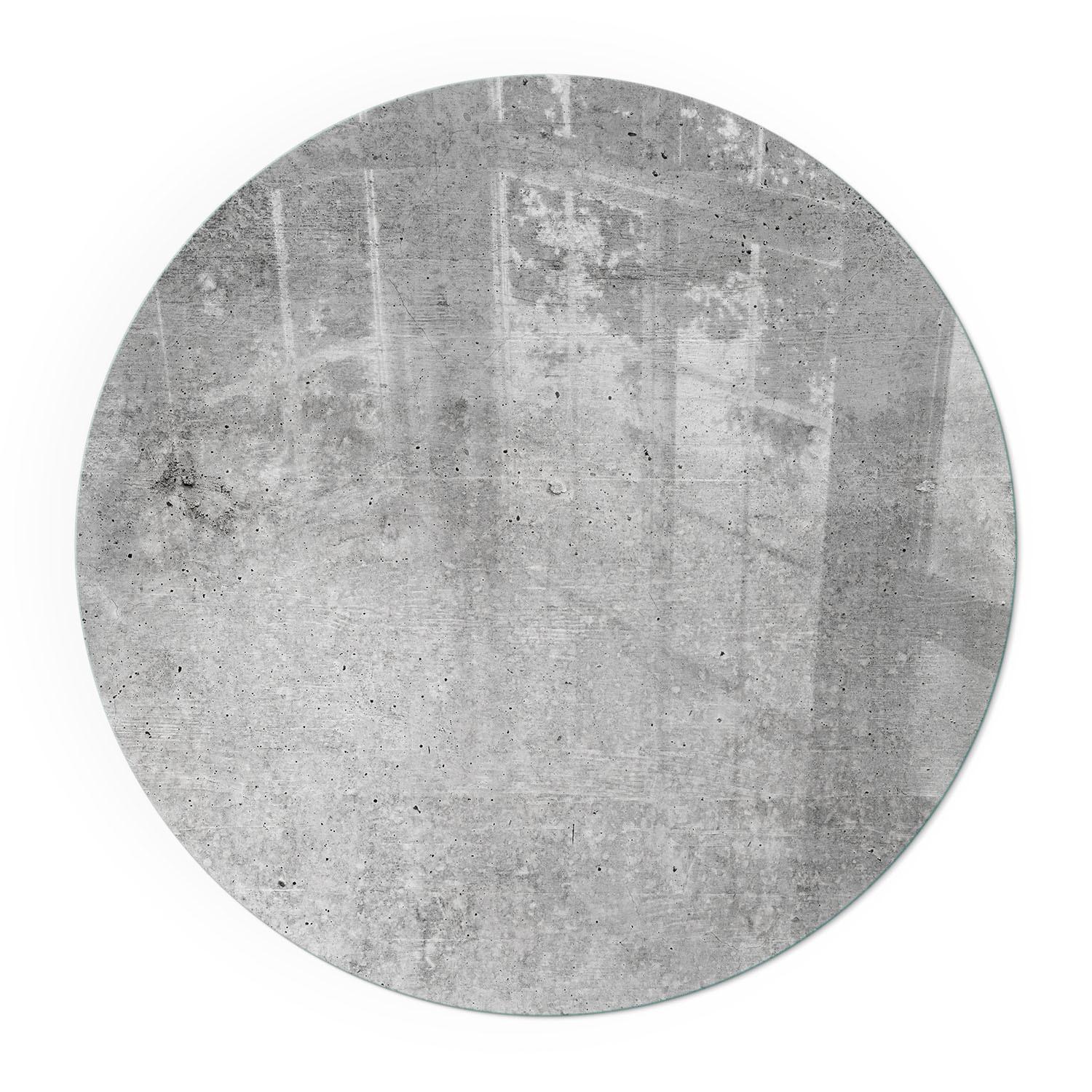 GLASPLATTE für Kamin Ø 60 cm - Grau, Glas (60/60/0.4cm) - TULUP