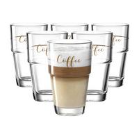 BECHER Solo transparent 410 ml 6er Set - Transparent, Glas (0.41L) - Leonardo Living