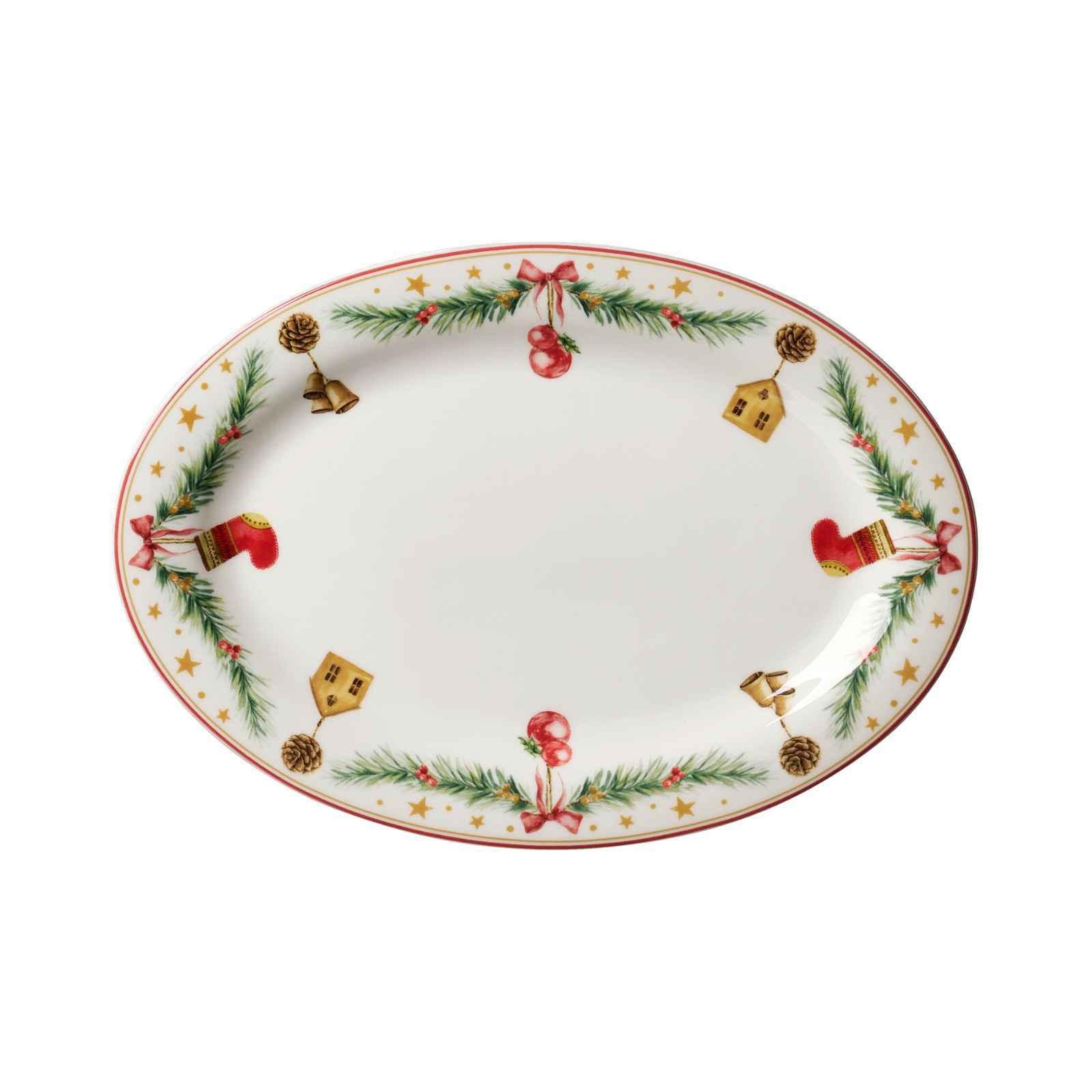 SERVIERPLATTE Holly bunt 32 x 21 cm - Multicolor, Keramik (21/3/32cm) - Ritzenhoff Breker