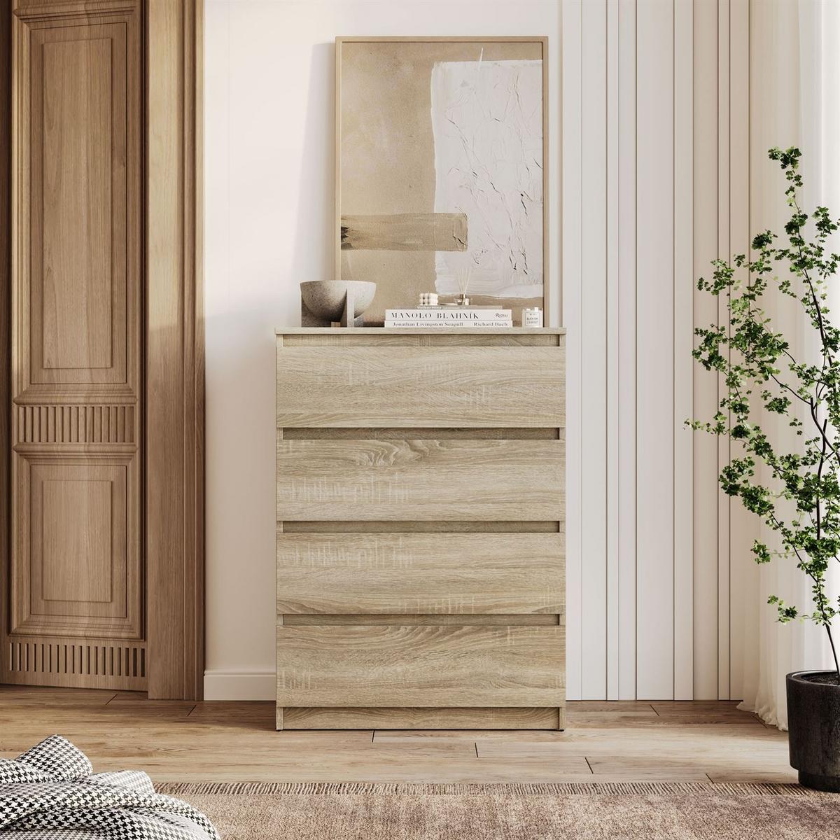 HIGHBOARD HANA M4 70 Sonoma Eiche - Sonoma Eiche, Holzwerkstoff (70/97/40cm) - Lookway