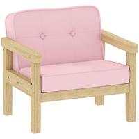 KINDERSESSEL Holzwerkstoff Cord Rosa - Rosa/Naturfarben, Holz/Holzwerkstoff (44/45/46.5cm) - AIYAPLAY