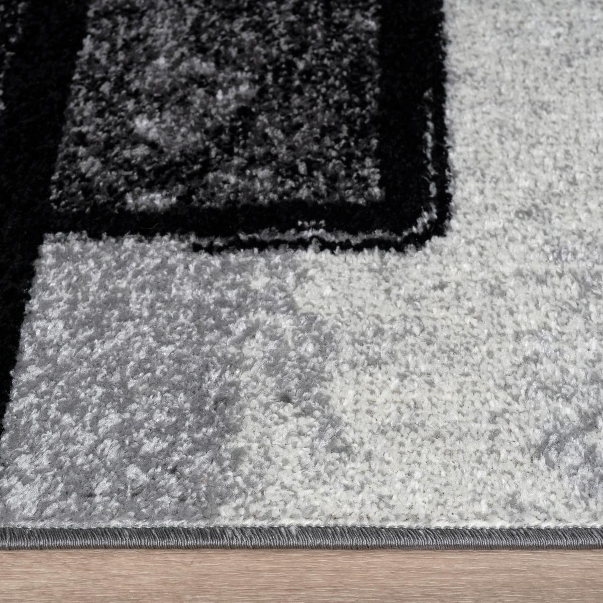 KURZFLORTEPPICH, geometrisch, Grau, 160 x 230 cm - Grau, Textil (230/160cm) - KADIMA DESIGN