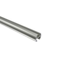 INNENLAUFPROFIL 100 cm, 16 mm Ø Edelstahl-Optik - Edelstahlfarben, Metall (100cm) - INTERDECO