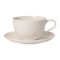 FRÜHSTÜCKSTASSE MIT UNTERTASSE For Me weiß 300 ml - Weiß, Keramik (17.4/9.4/17.4cm) - Villeroy & Boch