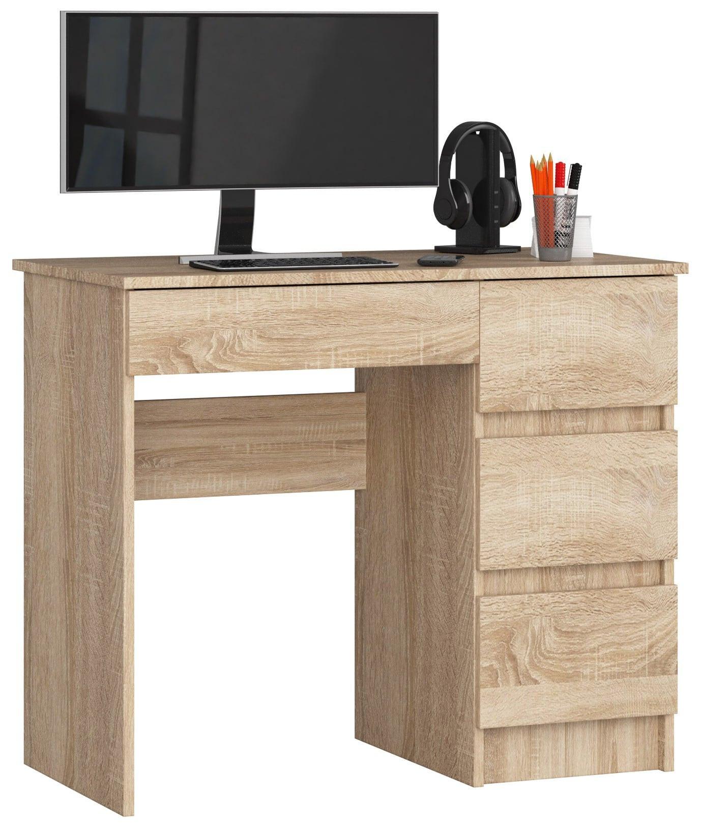 SCHREIBTISCH Eiche Sonoma 77/90/50 - Sonoma Eiche, Holzwerkstoff (50/120/77cm) - RAUMHIRSCH FURNITURE