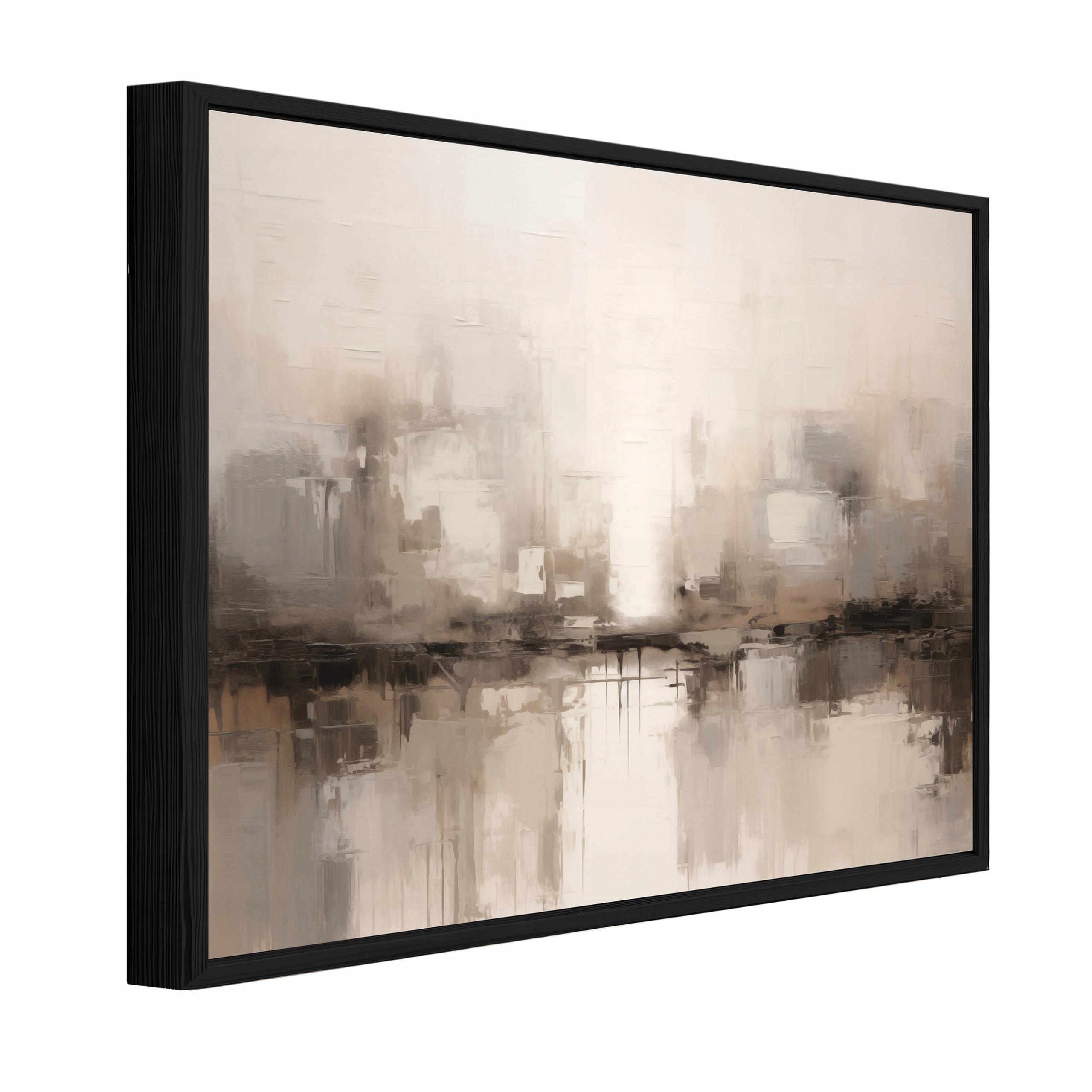 BILDER mit Rahmen Abstrakt Boho Beige 60x40 cm - Multicolor, Holzwerkstoff (60/40cm) - Wallarena