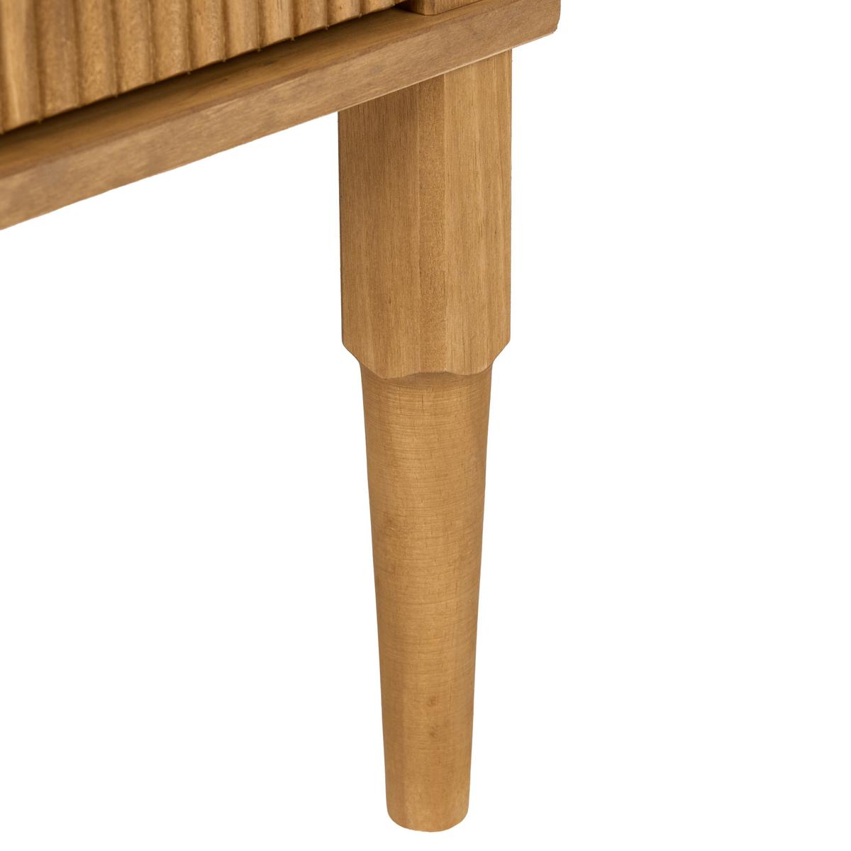 NACHTTISCH mit 2 Schubladen Kiefernholz Hellbraun Tauriac - Hellbraun/Braun, Holz - Beliani
