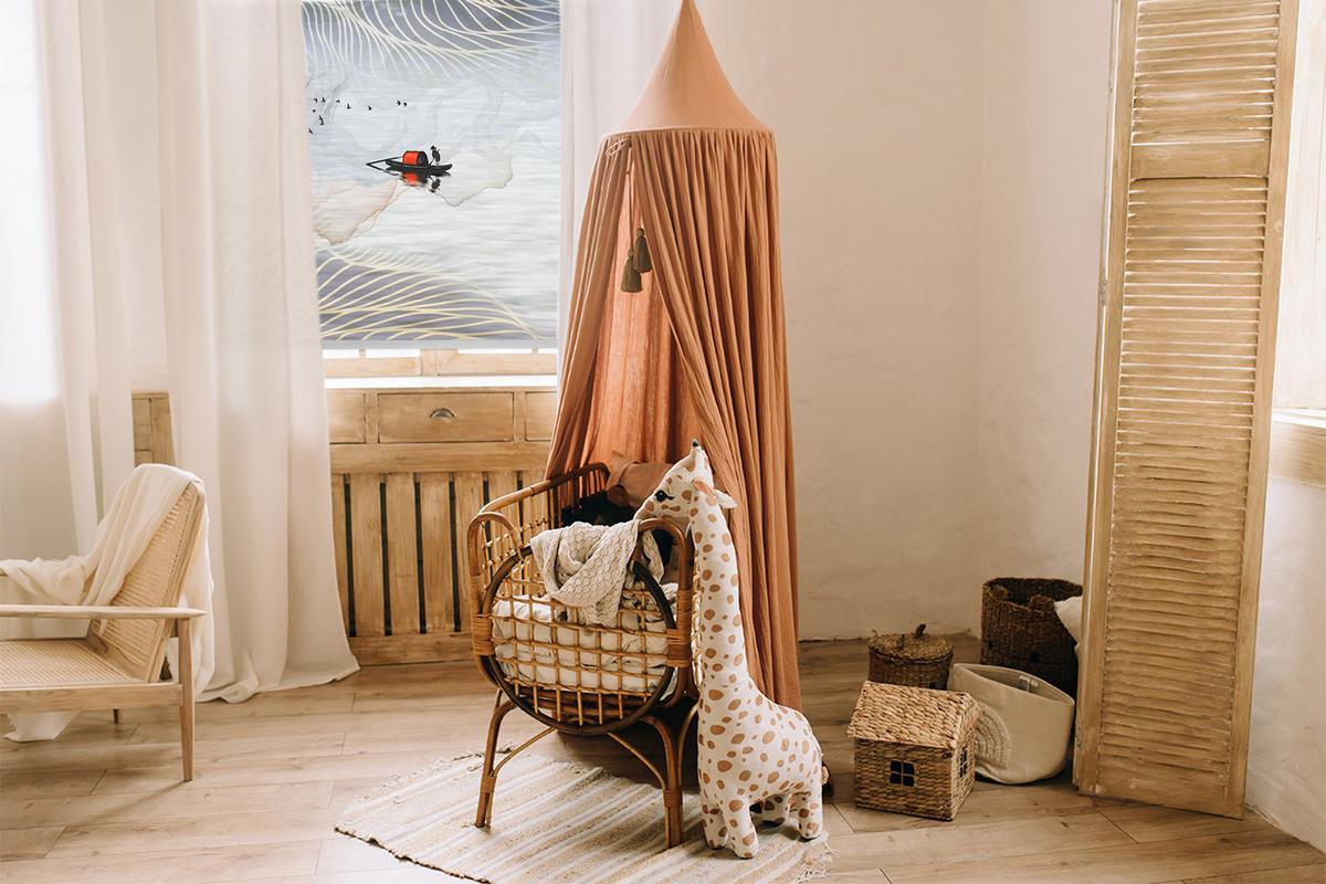 INNENROLLO - Fensterrollo - Rollo - 130x140 cm - Verschwommene Berge - Grau, Kunststoff (130/140/0.5cm) - TULUP