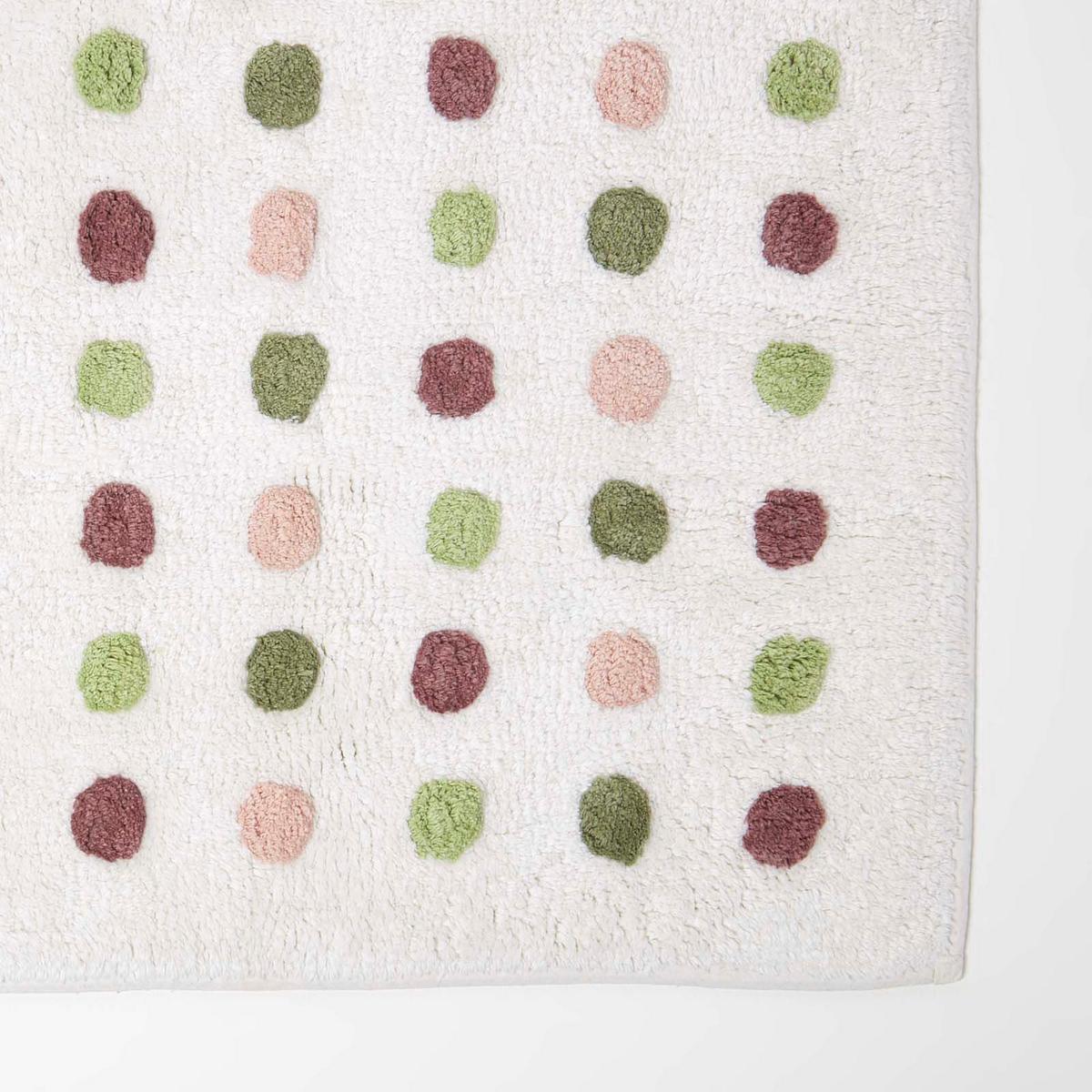 BADEMATTE Punkte 50/80 cm, Baumwolle - Multicolor, Textil (50/80cm) - Homescapes