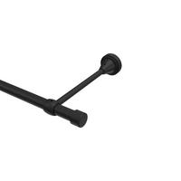 GARDINENSTANGE Primus Lucan 200 cm, 1-läufig (ohne Ringe), 16 mm Ø Schwarz - Schwarz, Metall (19.2cm) - INTERDECO