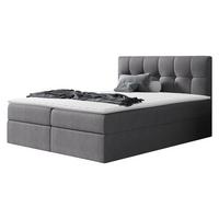 BOXBETT Rico - H3 - Grau, Holz/Textil (160/200cm) - MIRJAN24