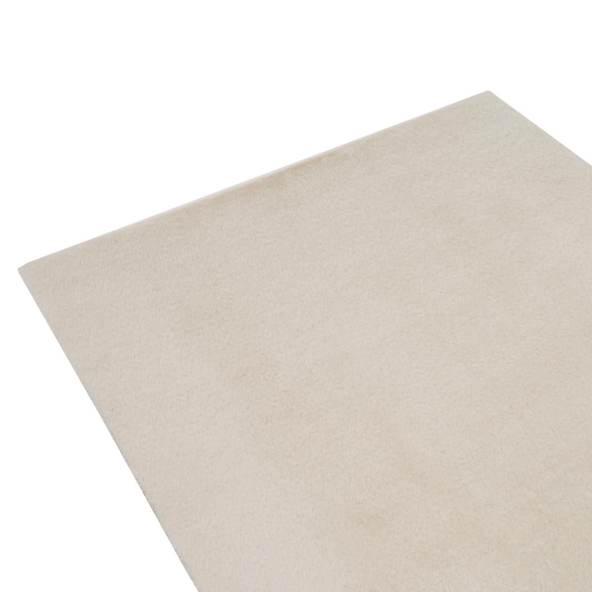 TEPPICH Hellbeige 160/160 cm Vantira - Beige, Kunststoff (160/160cm) - Beliani