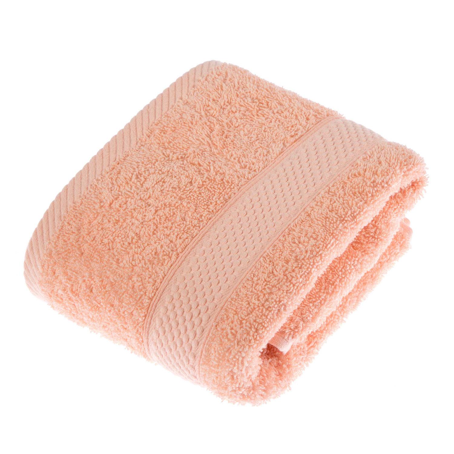 HANDTUCH Essential apricot - Koralle, Textil (50/90cm) - Homescapes