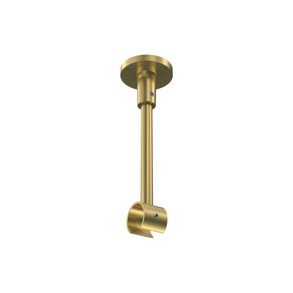 GARDINENSTANGE Sonette Elanto 540 cm (geteilt in 3 x 180 cm), 1-läufig, 20 mm Ø Messing-Optik - Messingfarben, Metall (540cm) - INTERDECO