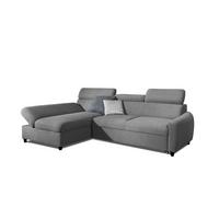 ECKSOFA Schlafsofa Anton Xs In Esito - Grau, Holzwerkstoff/Textil (260/170cm) - Fun Möbel