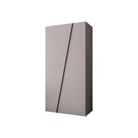 DREHTÜRENSCHRANK Zen 100 cm - Kaschmir/Schwarz, Holzwerkstoff/Kunststoff (100/202/50cm) - MIRJAN24