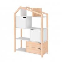 BÜCHERREGAL Holz und Weiß - Weiß, Holzwerkstoff (89/130/31cm) - Petits-meubles