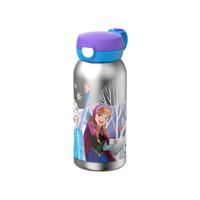 EDELSTAHL-TRINKFLASCHE MIT KLAPPDECKEL Campus Frozen Friends 600 ml - Blau/Lila, Kunststoff/Metall (0.6L) - Mepal