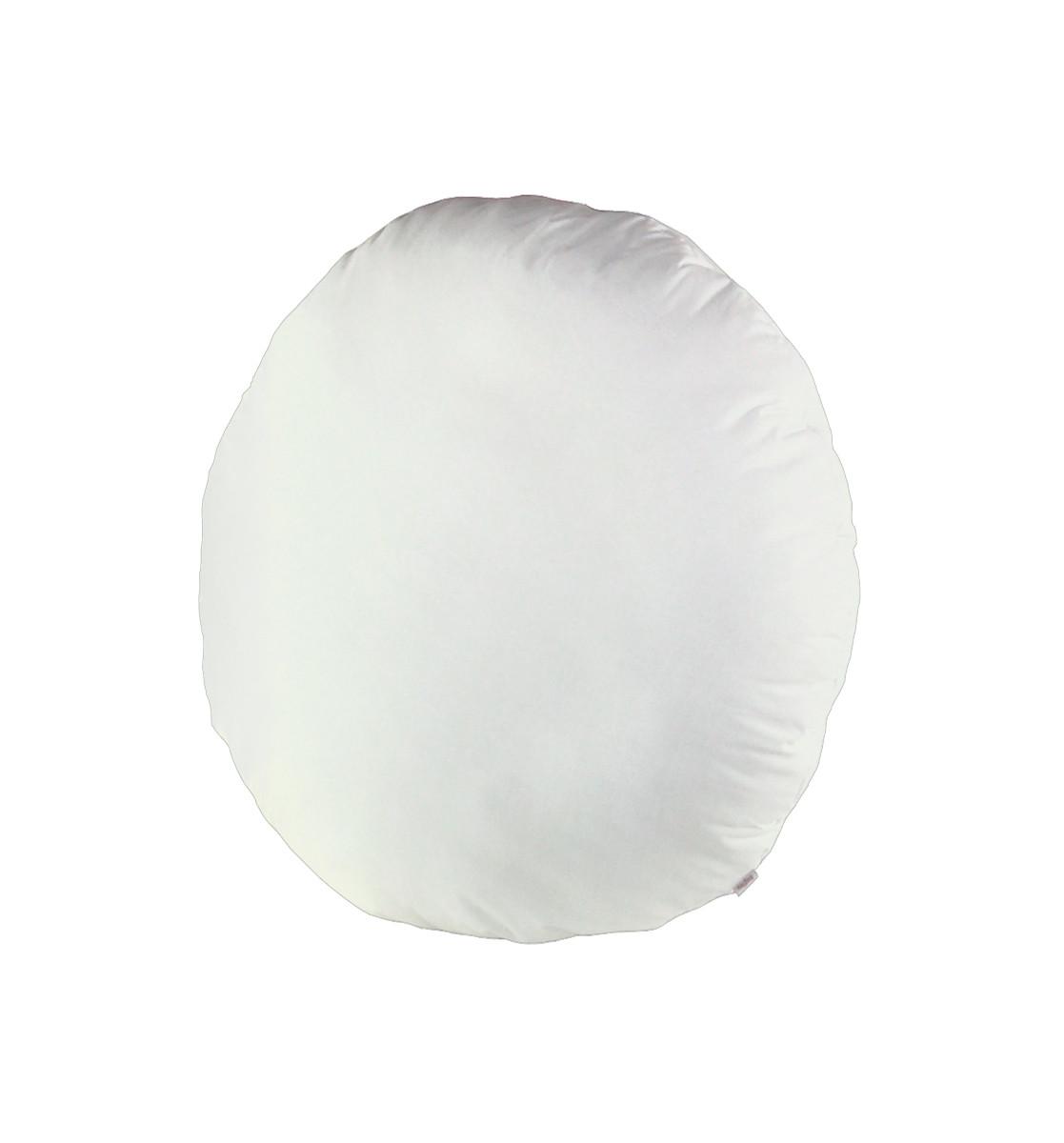 BODEN-/RUNDKISSEN Rund PublikUp gefüllt mit Schaumstoffflocken 60 cm Ø - Weiß, Naturmaterialien/Textil (60cm) - beties Heimtextil