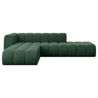 ECKSOFA modulares Sofa Zuvon-L1 - 296x177x70 cm Grün - Grün, Holzwerkstoff/Textil (296/177cm) - ALTDECOR