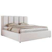 POLSTERBETT SAVINO CLASSIC 180/200 - Weiß Kunstleder - Multipocket-Matratze - Weiß, Textil (180/200cm) - MKS