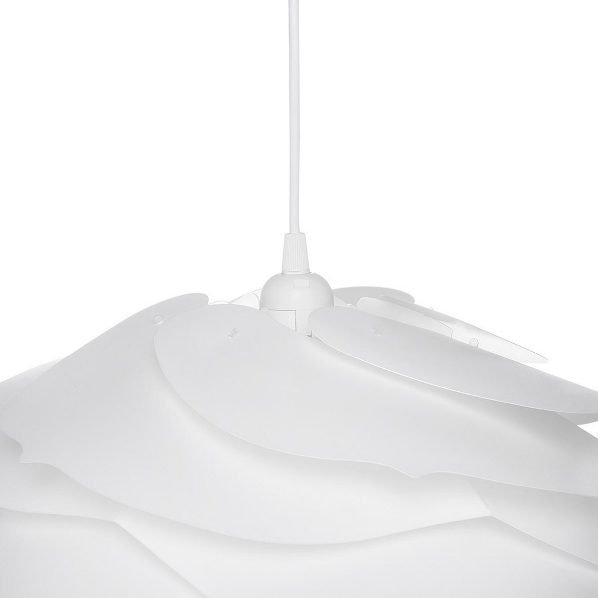 HÄNGELEUCHTE Weiß Nile - Weiß, Kunststoff (41/41/113cm) - Beliani