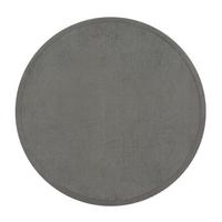 KURZFLORTEPPICH Waschbar, einfarbig, aus Polyester, Grau, Ø 80 cm - Grau, Textil (80/80cm) - KADIMA DESIGN