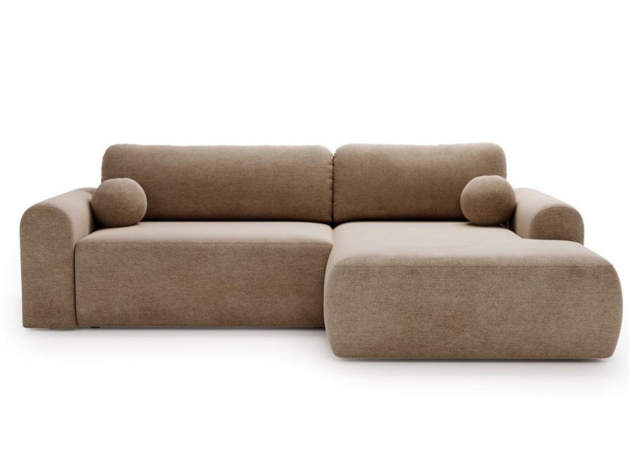 ECKSOFA Savana Braun Rechts - Braun, Holz/Textil (177/257cm) - Graingold