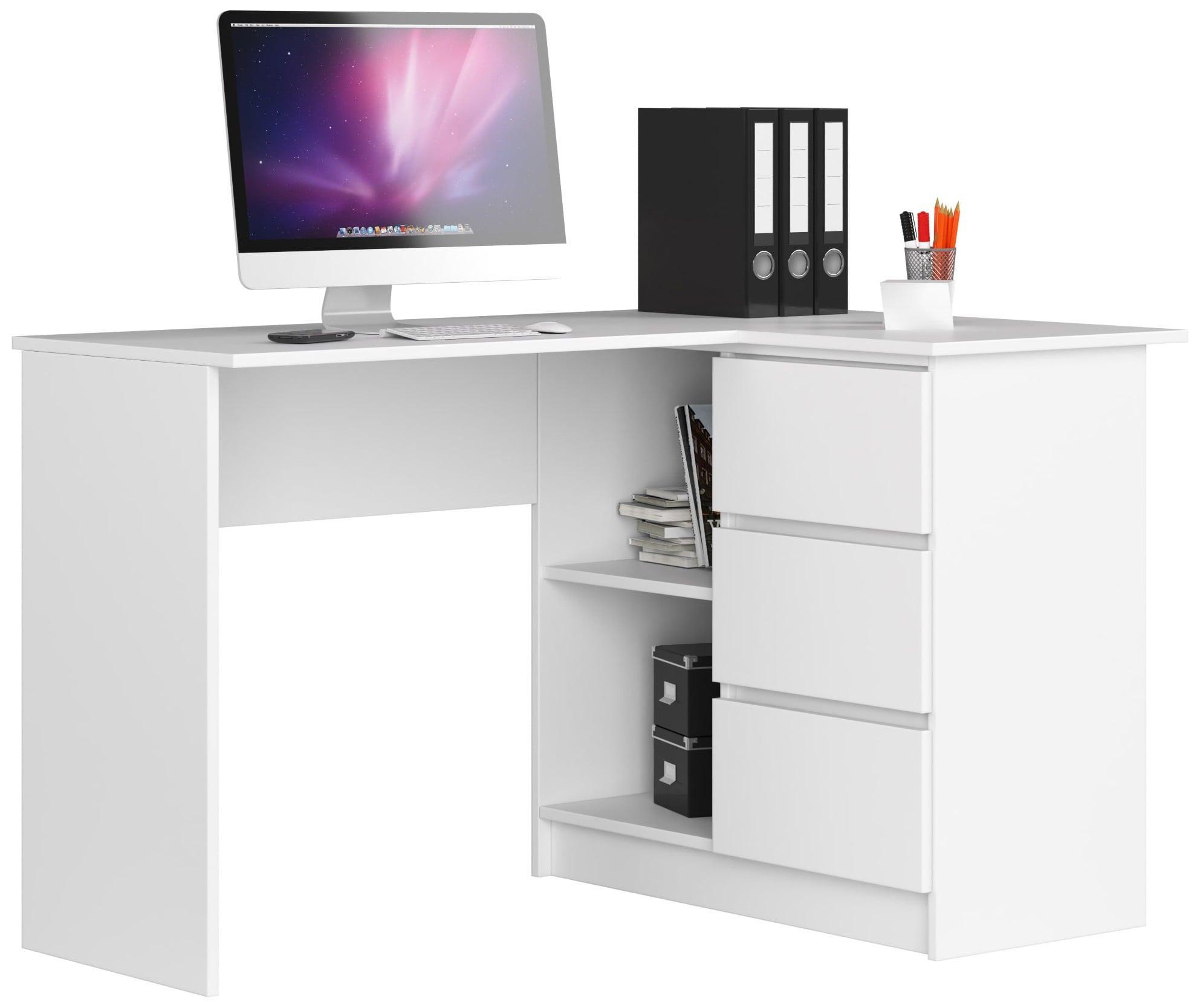 SCHREIBTISCH Weiß 77/124/85 - Weiß, Holzwerkstoff (153/54/77cm) - RAUMHIRSCH FURNITURE