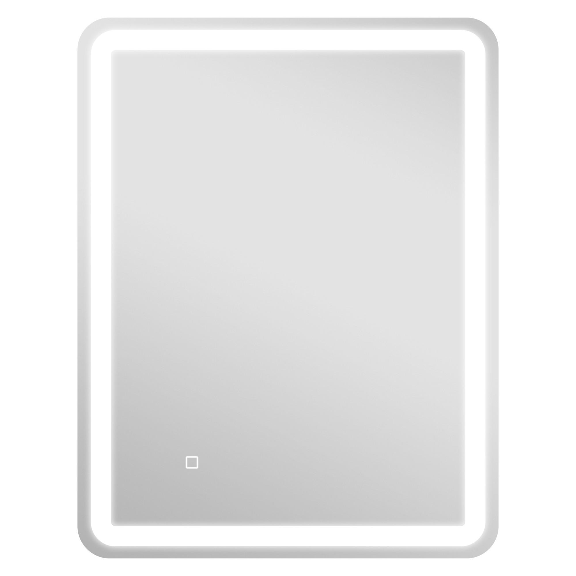 BADSPIEGEL Hartglas Silber - Silberfarben, Glas (70/4/90cm) - HOMCOM