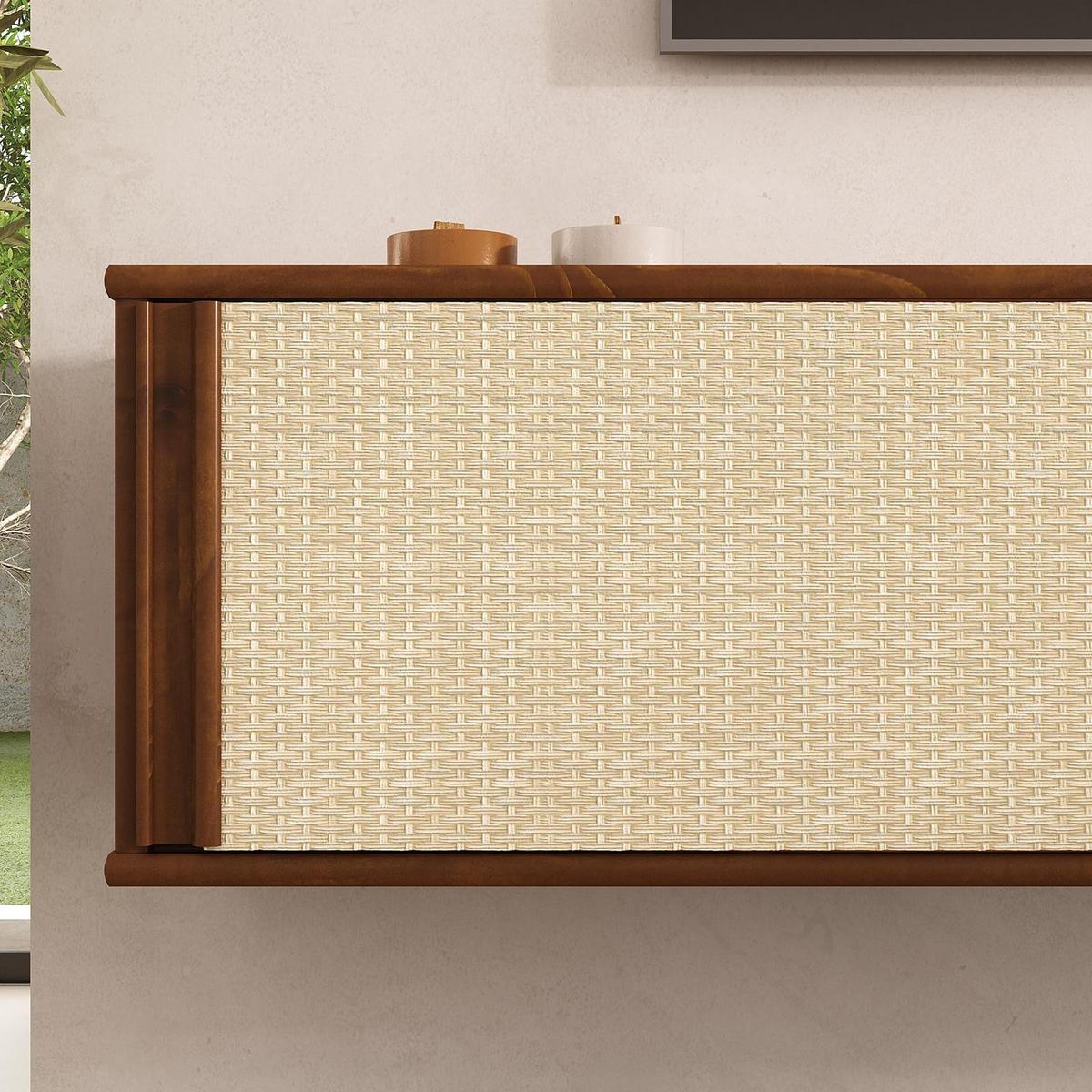 LOWBOARD SIMONA Kastanie - Kastanienfarben, Holz (175/30/34cm) - IDIMEX